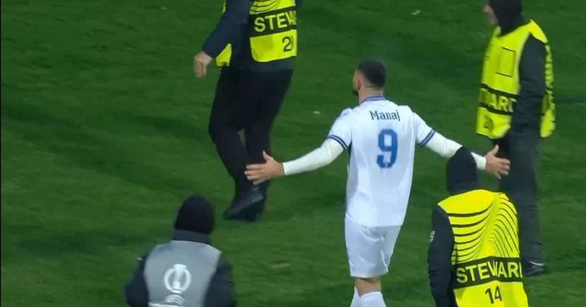 VIDEO  Manaj vendos 45 minutat e para  1 gol i shënuar në sfidën e shqiptarëve Drita   Shkëndija