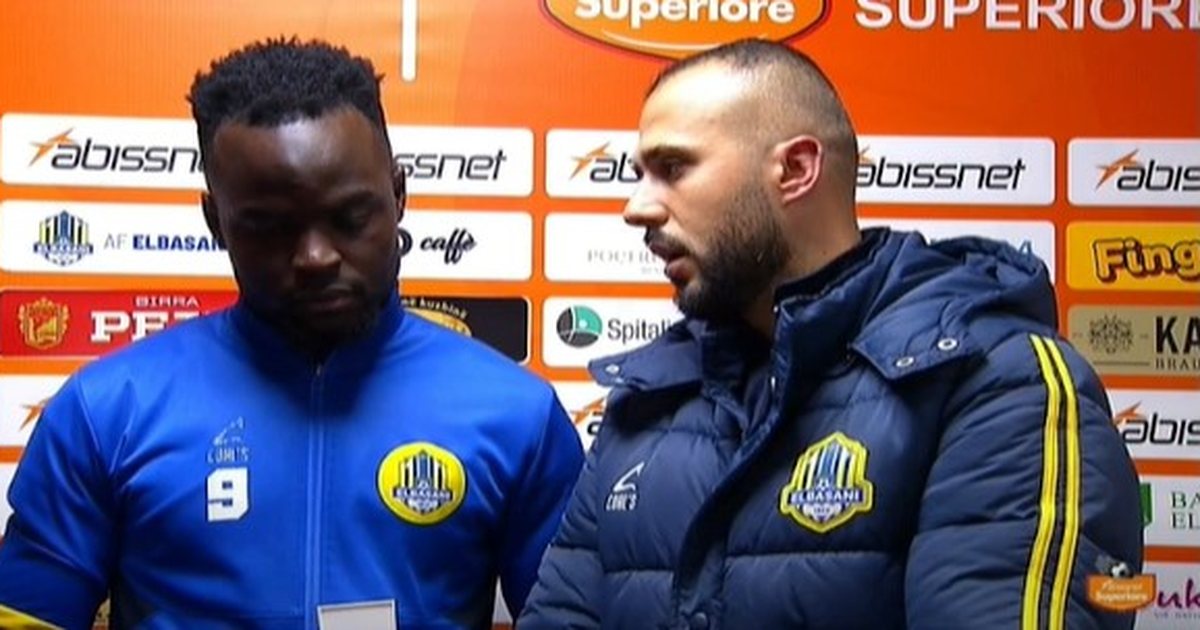 I  çau  rrjetën Vllaznisë  sulmuesi Tsague zgjidhet  Lojtari i Ndeshjes   Jam adaptuar  ndihem si në shtëpi këtu