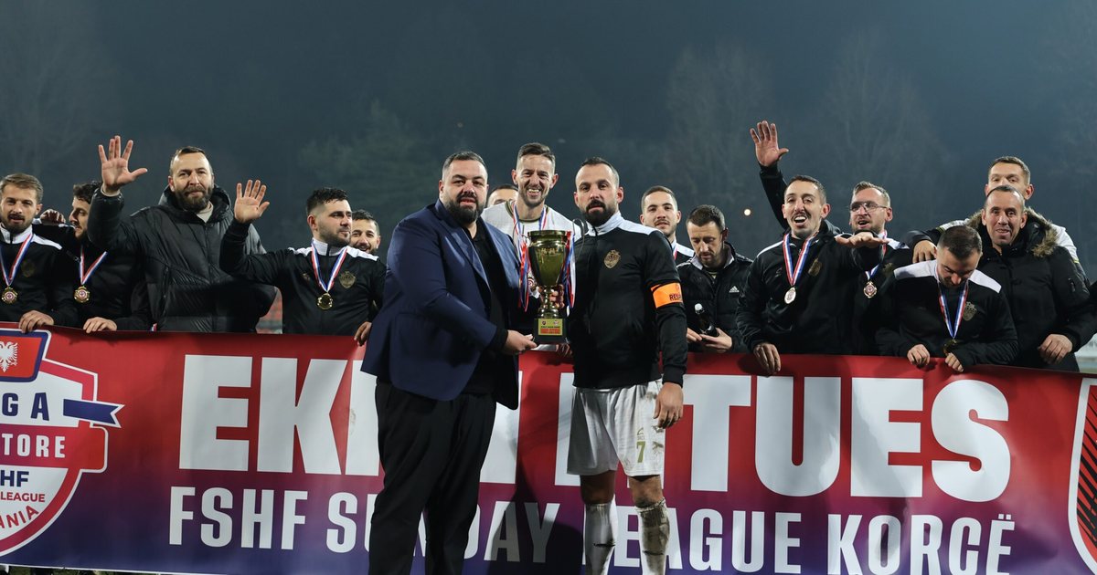 FSHF Sunday League 11 vs 11 në Korçë  FC Helzag fiton finalen  mund Bulgareci 3 1 në stadiumin  Skënderbeu
