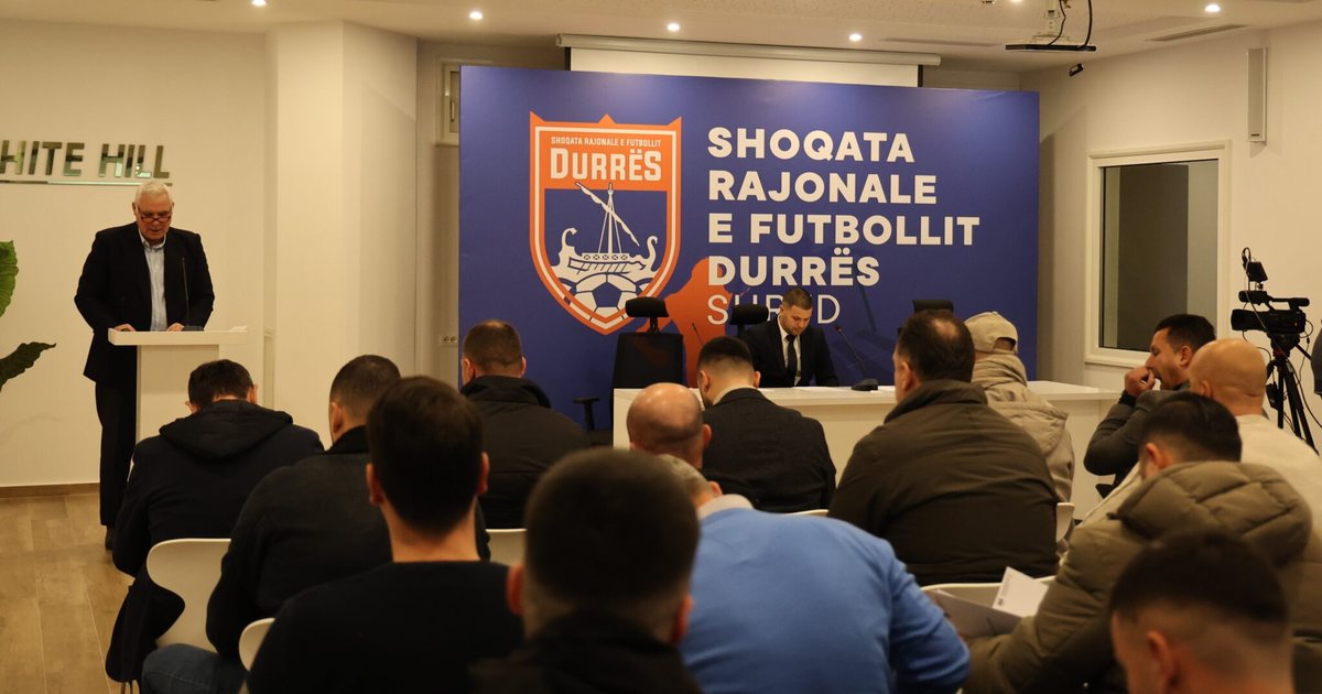 Shoqata Rajonale e Futbollit Durrës zhvillon Asamblenë Zgjedhore  Drejtimi i SHRFD i ribesohet Mikel Furxhi për 4 vitet e ardhshme