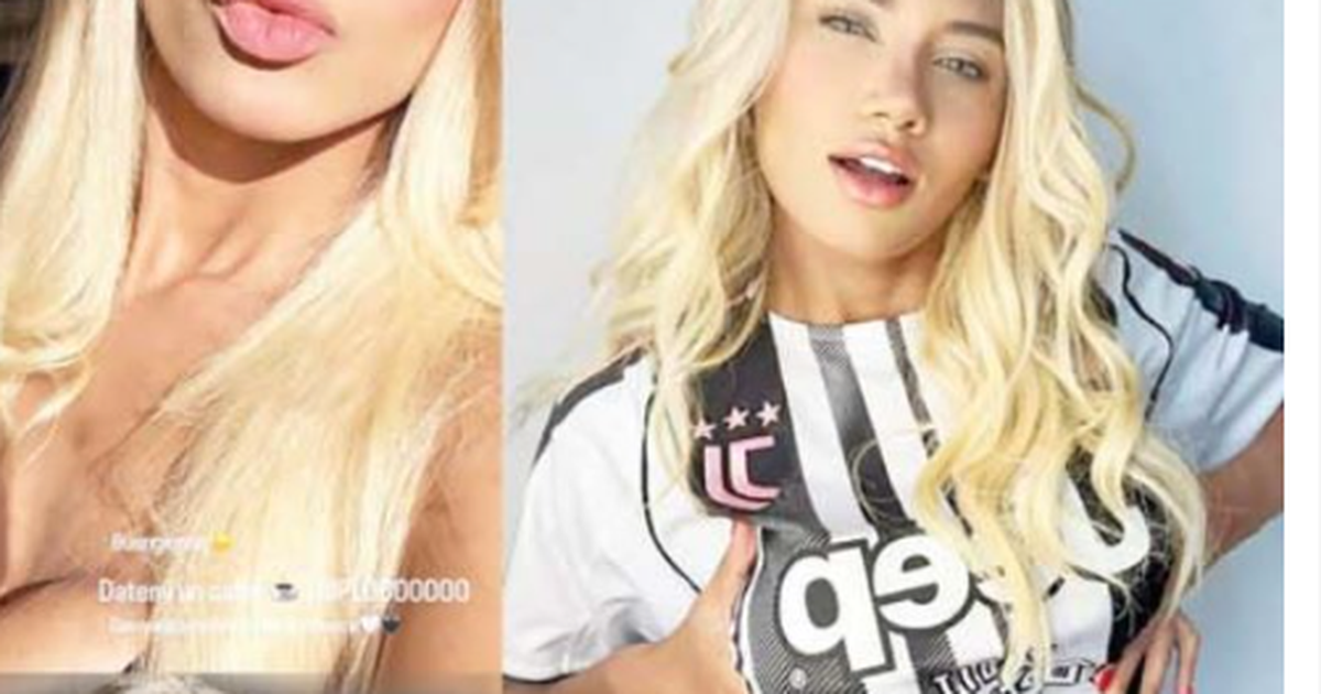 Juventus në momente  lavdie   modelja italiane nuk  kursen  admirimin për klubin  Më jepni një   