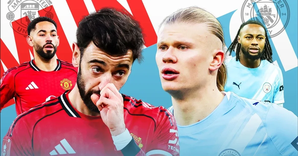 Duel  titanësh  në  Old Trafford   FORMACIONET ZYRTARE të derbit Manchester United   Manchester City
