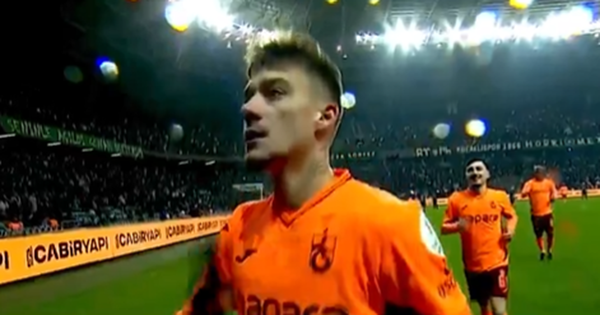 VIDEO  Ernest Muçi  magjik   Sulmuesi kuqezi i jep fitoren Trabzonspor  siguron 3 pikët me një SUPERGOL