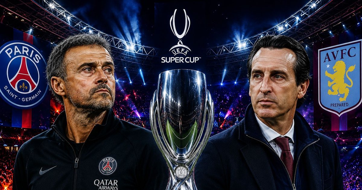  Gjeniu  i Championsit përballë strategut të Europa League  PSG   Aston Villa finalja e Superkupës së Europës  DETAJET 
