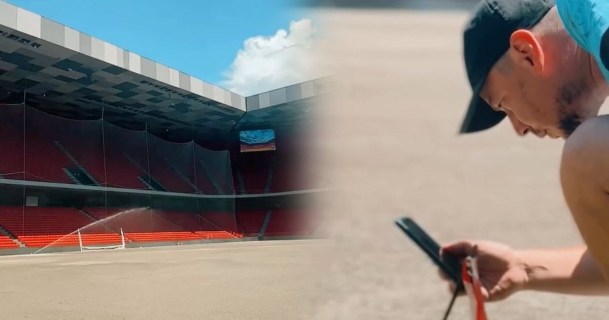 VIDEO   Nga toka drejt tapetit perfekt   vazhdon puna intensive për perfeksionimin e stadiumit  Air Albania 