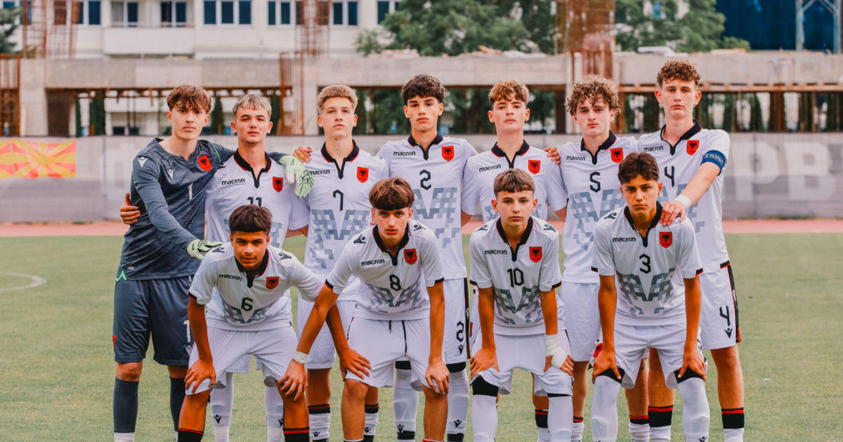 Kombëtarja U14  ndizet  në miqësore  kuqezinjtë e vegjël i japin  leksione  Maqedonisë së Veriut