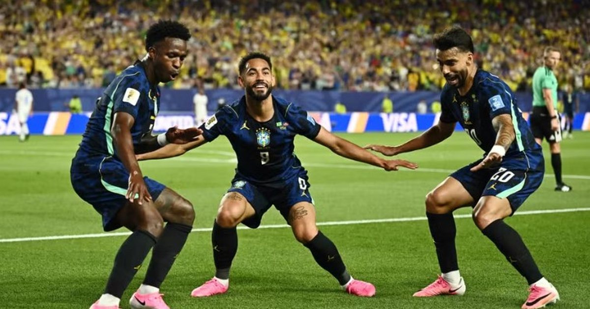 VIDEO  Brazili e kaloi  testin   por shumë larg pritshmërive  Binomi Cunha Vinicius  vulosën  fitoren