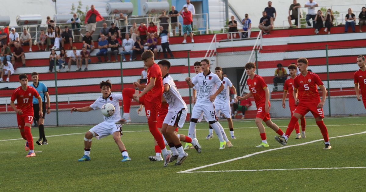 Shqipëria U15 shkëlqen  kuqezinjtë luajnë  poker  me Maqedoninë e Veriut
