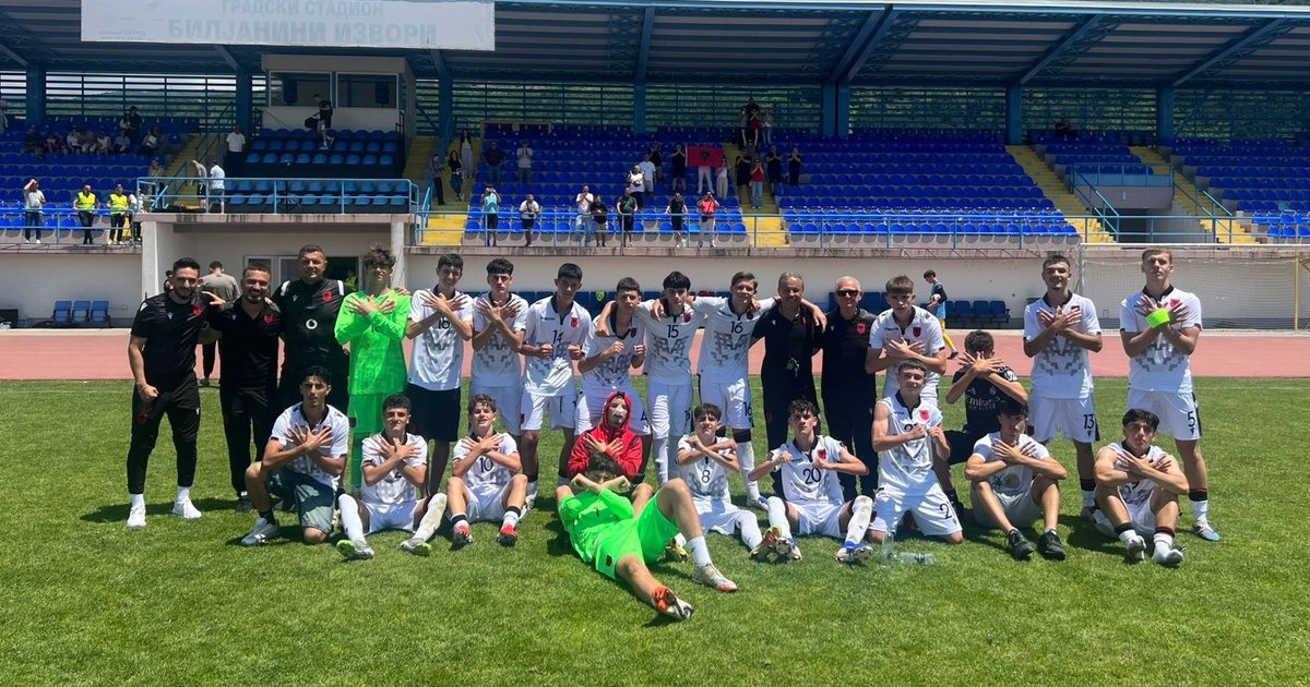 Kombëtarja U15 triumfon sërish ndaj Maqedonisë së Veriut  kuqezinjtë dhurojnë  show  në Ohër