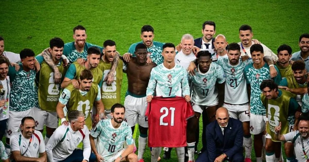 VIDEO  Fitorja e Portugalisë  prek  Cristiano Ronaldon me shokë pas kualifikimit  sulmuesi rikujton të ndjerin Diogo Jota