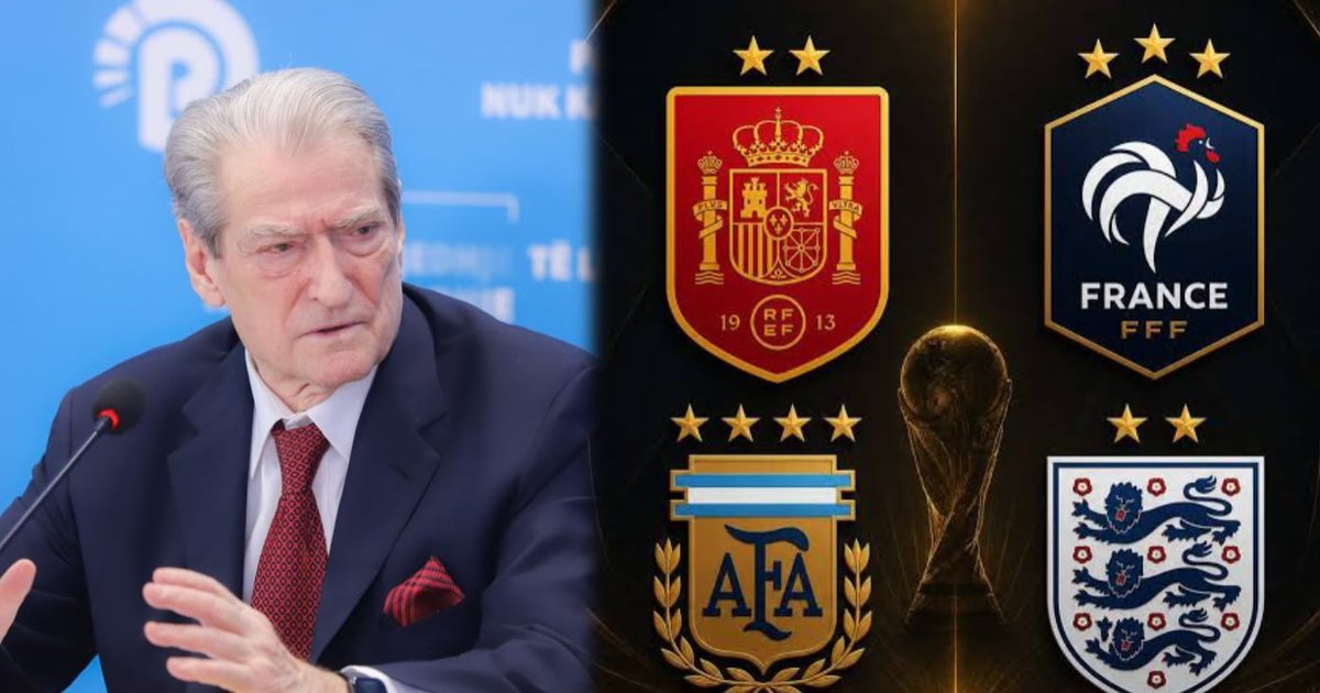  Franca si hije  u detyrova të      kreu i PD së Sali Berisha  skanon  rezultatet e gjysmëfinaleve të Botërorit  Argjentina luajti keq  anglezët u treguan si skuadër e kategorisë së tretë