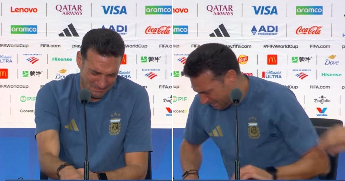Nuk e përballoi dot humbjen në finale  trajneri Scaloni ndërpriti në mes konferencën mes lotësh  VIDEO 