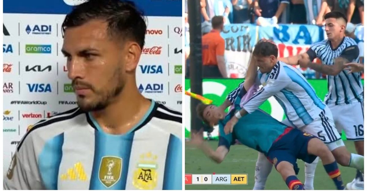 Goditi me grushte Gavin pas humbjes në finale  mesfushori Paredes tregon arsyen  Foli keq për Leo Messin  tha se nuk e ndihmuan dot arbitrat dhe VAR i  VIDEO 