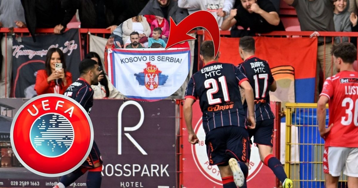 E PAPRECEDENTË  Plas skandali në Champions  Kosova  vishet  me simbolet e Serbisë  klubi krenohet me gjestin në rrjetet sociale   hesht  UEFA  POSTIMI 
