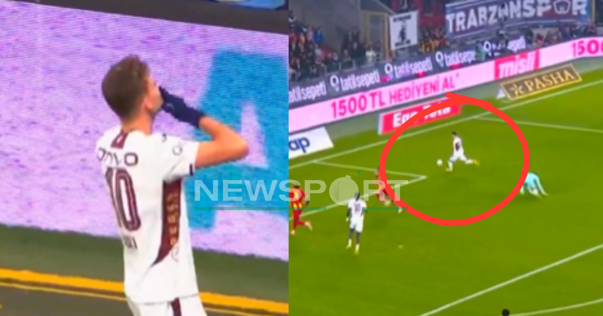 VIDEO  I jashtëzakonshmi Ernest Muçi  Ish sulmuesi i Tiranës ia merr dorën golit  shënon të radhës në Turqi