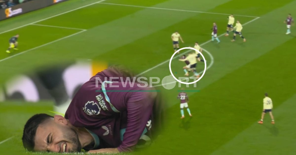 VIDEO  Ndërhyrje e ashpër ndaj Brojës  arbitri  mbyll sytë   Vërshëllima masive në Burnley   Everton
