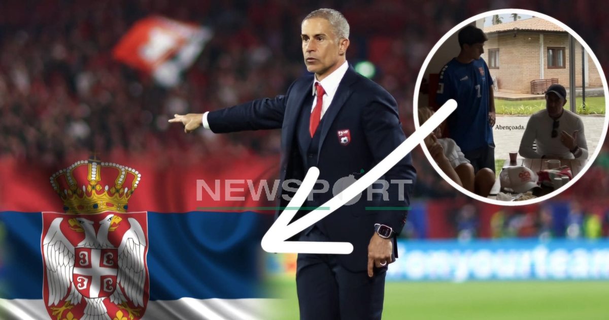 FOTO  Djali i Sylvinhos në prezencën e trajnerit të Kombëtares  tradhton  shqiptarët  mban veshur fanelën e Serbisë