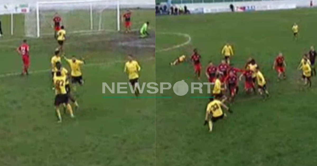 KATEGORIA E PARË  Spektakël  përmbysje dhe sherr mes dy ekipeve  Kastrioti s fal në shtëpi  i jep leksione Besës së Duros  VIDEO 