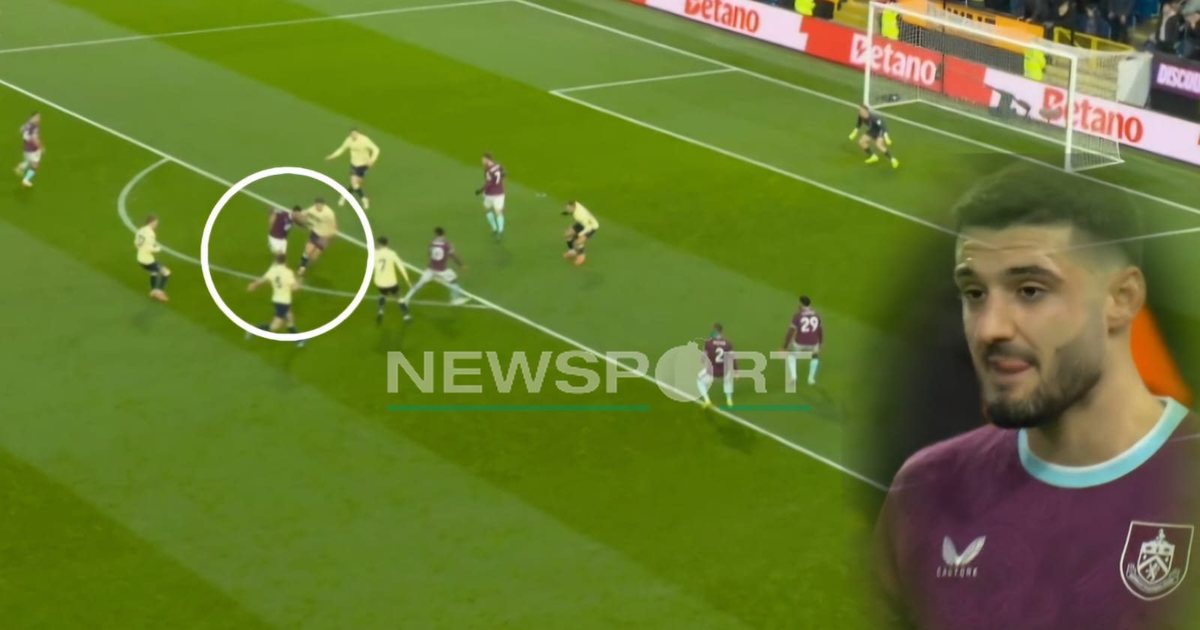 VIDEO  Armando Broja bën  Messin  te Burnley  shqiptari dhuron  magji  mes 4 lojtarësh