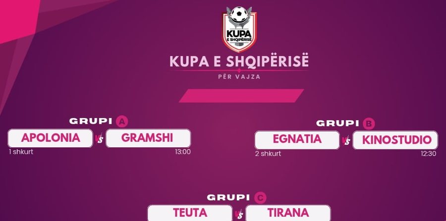 Kupa e Shqipërisë për vajza, ja kur do të luhen ndeshjet e