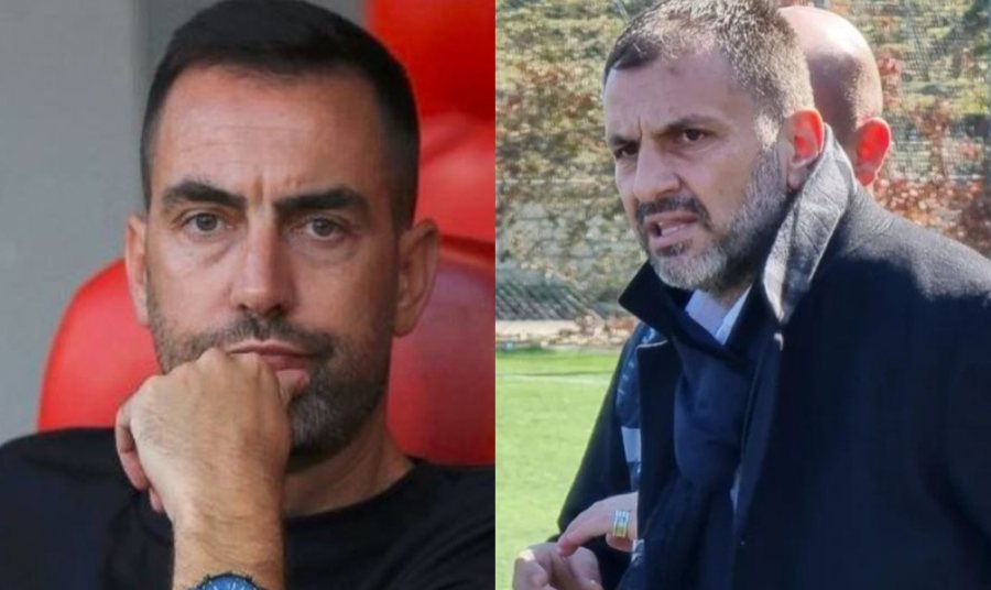 FOTO/ U kap me grushte me Adrian Bardhin, trajneri i Tiranës i del në