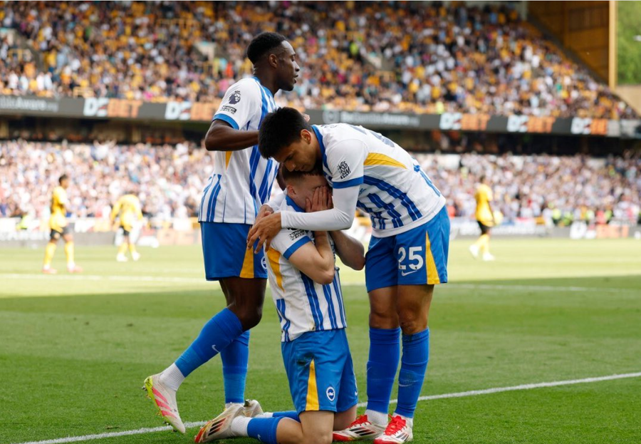 VIDEO/ Brajan Gruda gjen golin e parë te Brighton, feston duke qarë