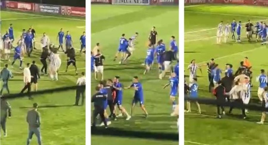 VIDEO/ Grushte e shqelma si në “UFC”, finalja e Kupës