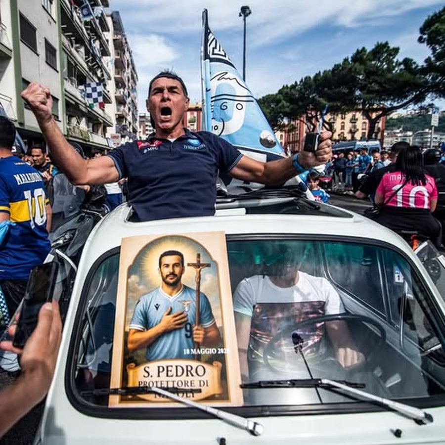 FOTO/ Napolitanët nisin festën para kohe, e konsiderojnë
