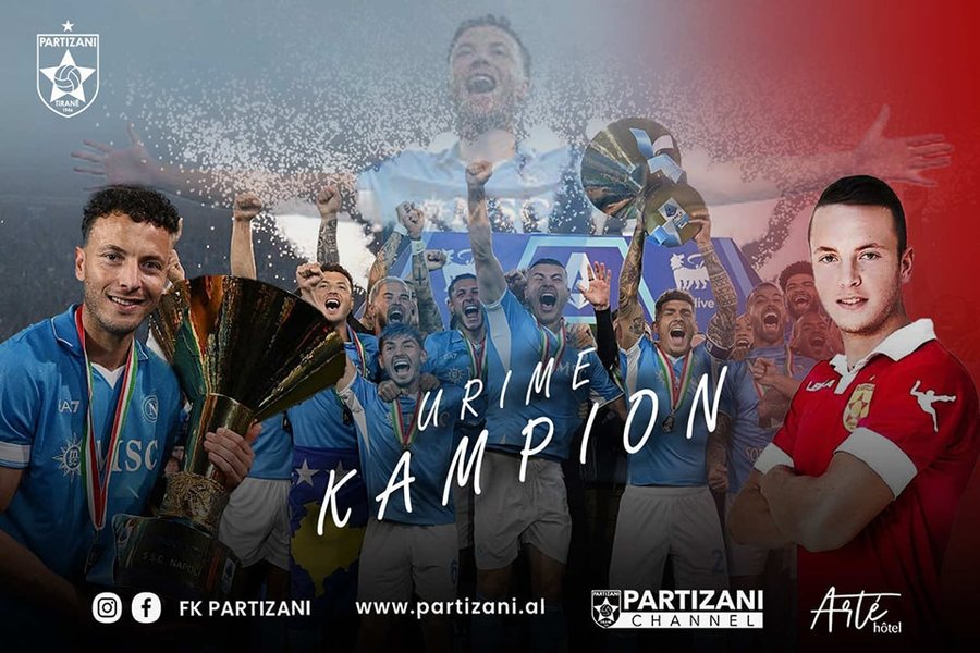Ngriti lart titullin kampion me Napolin, Partizani “krenohet” me