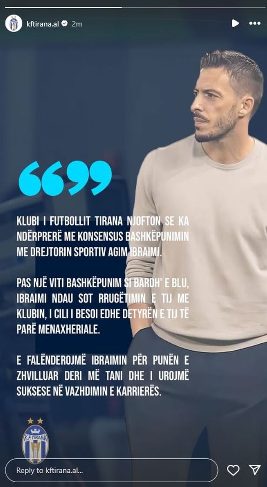 ZYRTARE/ Nis revolucioni, skuadra kryeqytetase mbetet pa drejtor sportiv