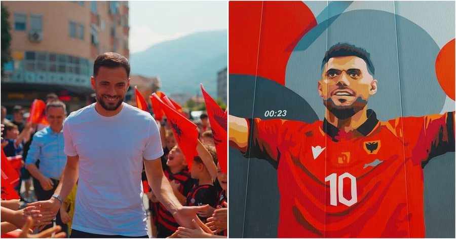 Goli i ndaj Italisë i paharrueshëm, Nedim Bajrami nderohet me muralen