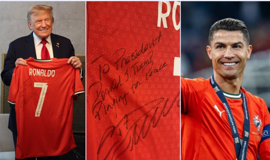 “Luajmë për paqe”, Cristiano Ronaldo me dhuratë