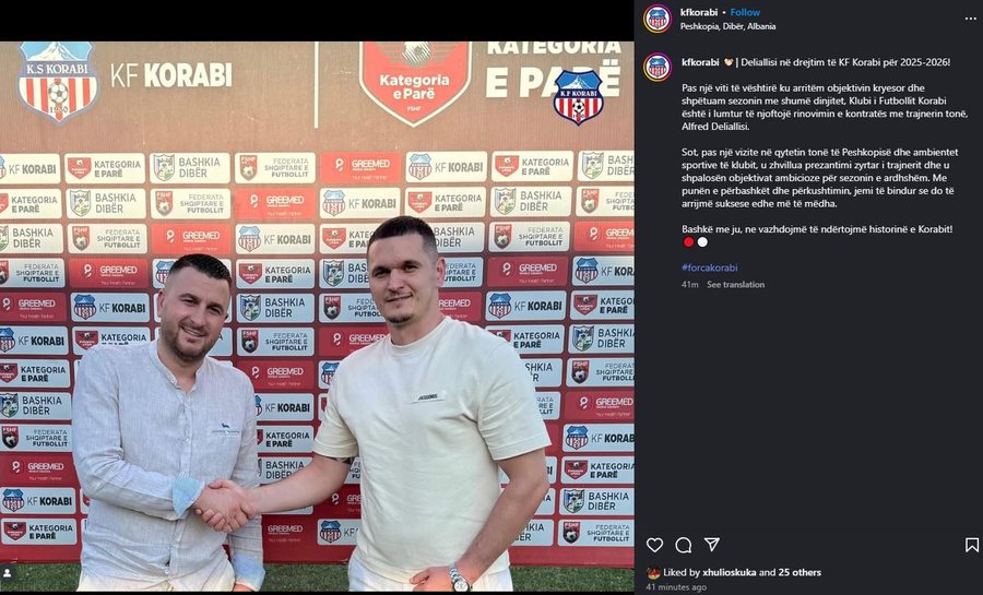 ZYRTARE/ Ka bindur drejtuesit, Korabi merr vendimin për trajnerin