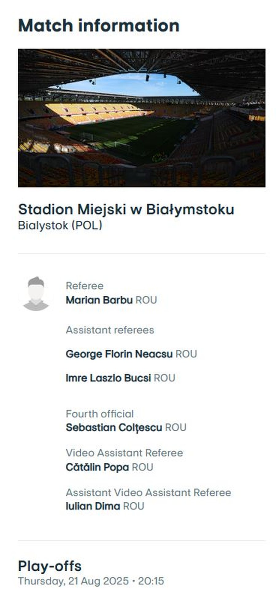 CONFERENCE LEAGUE/ Synohet fitorja ndaj Jagiellonia, një arbitër i