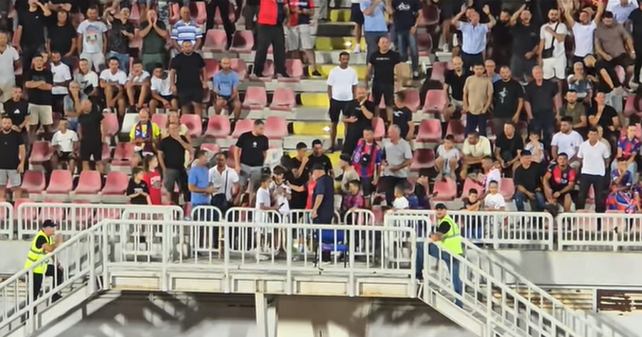 VIDEO/ U ndëshkua me karton të kuq, Edi Martini dhuron