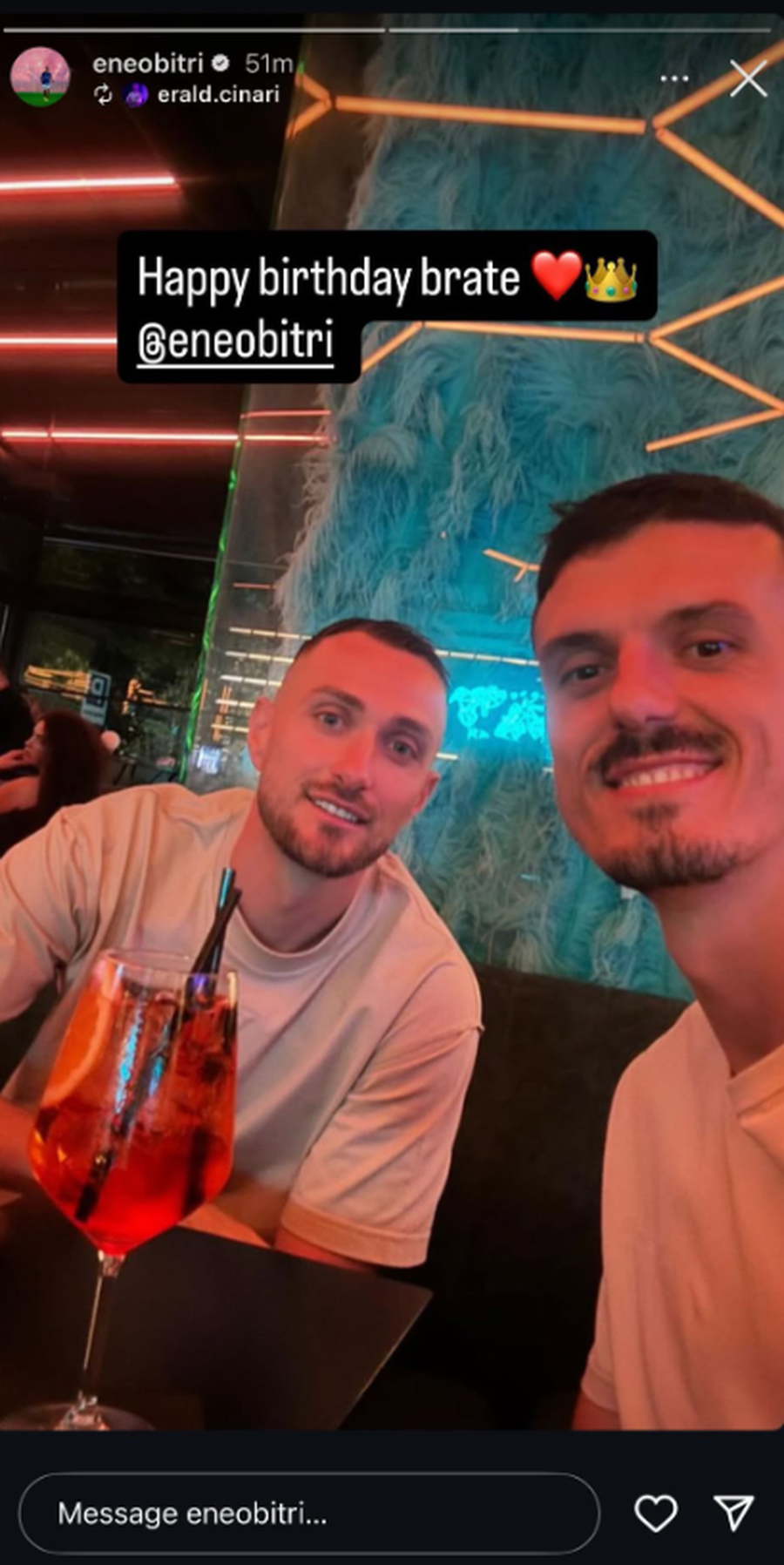 Okazione për Partizanin, Çinari dhe Bitri "bashkohen"