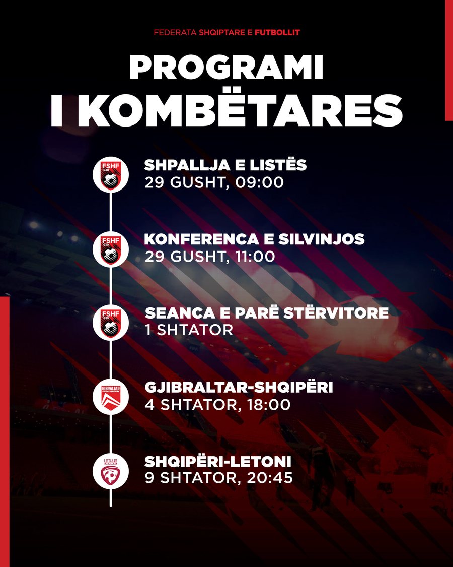 Ndeshjet me Gjibraltarin dhe Letoninë, FSHF njoftim të