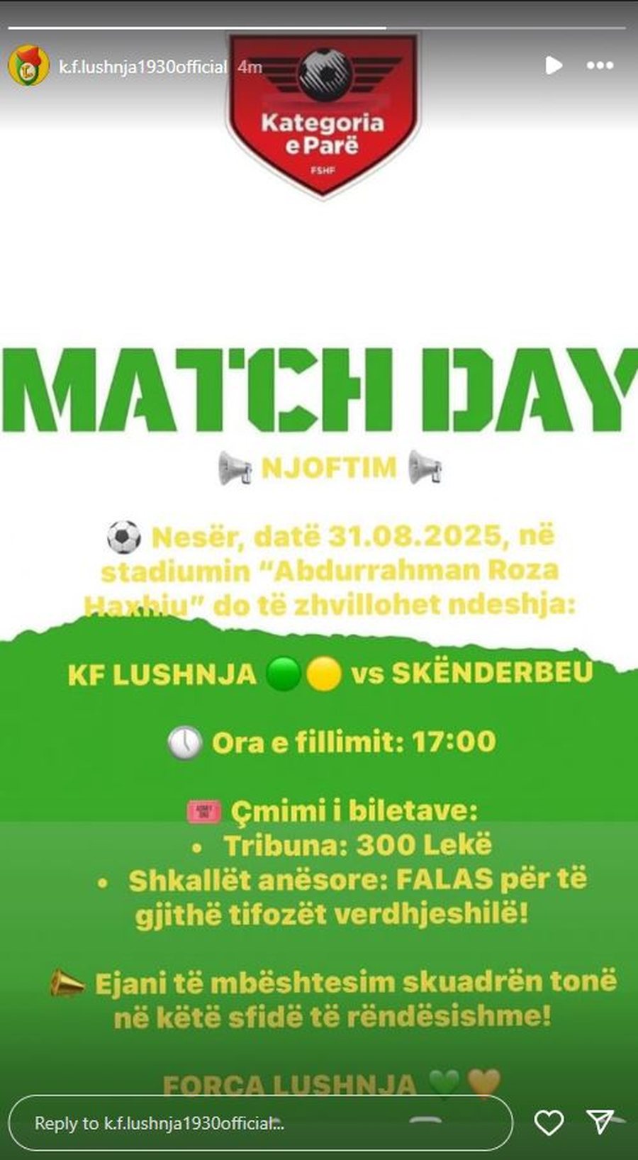 Në kërkim të fitores së parë sezonale, Lushnja