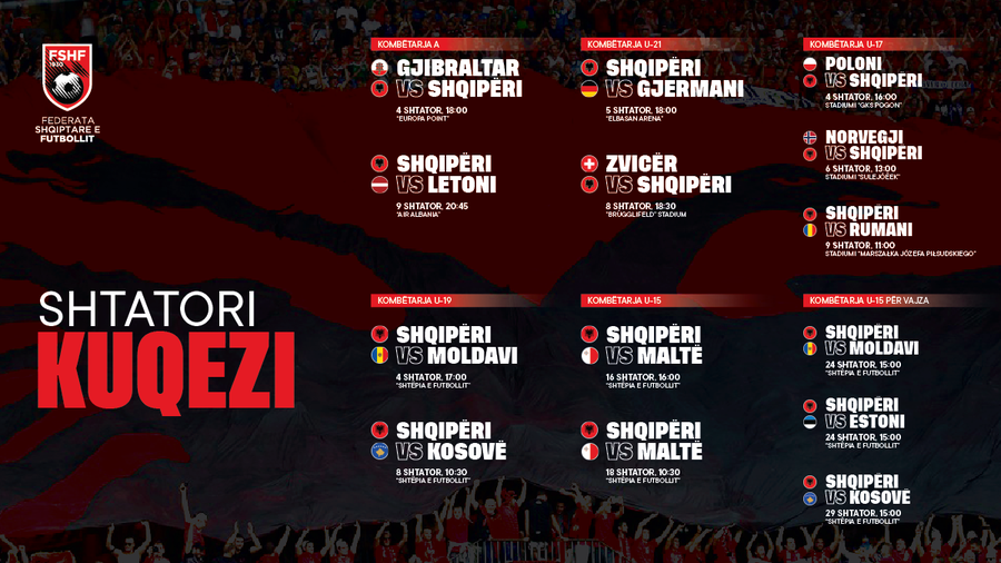 Shtatori “vishet” i gjithë KUQEZI, 14 ndeshje në program