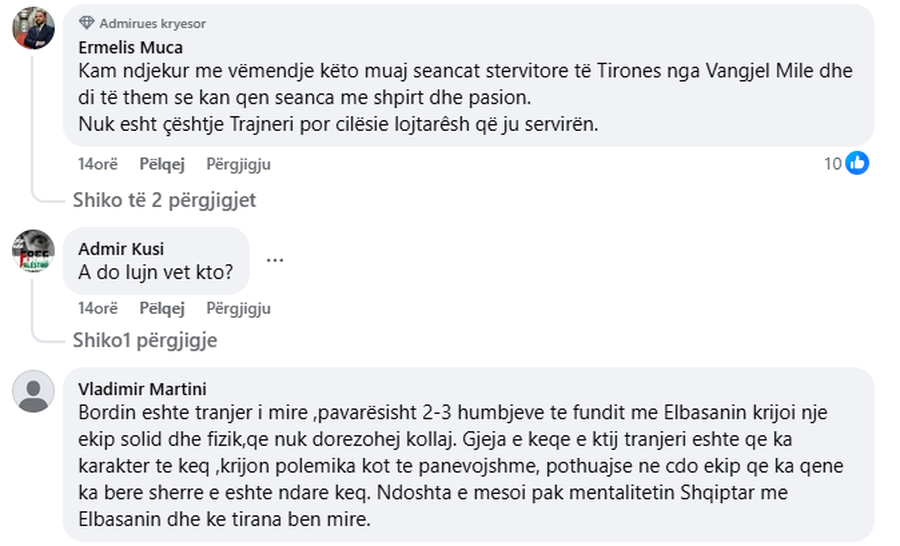 Tifozët “sherr” me Tiranën, shkak bëhet trajneri i ri