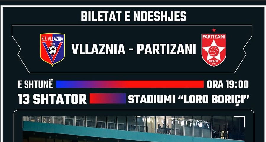 Presin në shtëpi Partizanin, Vllaznia nxjerr në shitje biletat