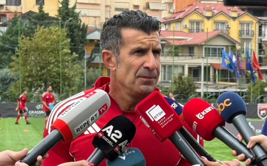 Festivali i futbollit/ Luis Figo, Aljosa Asanovic e Jahmir Hyka