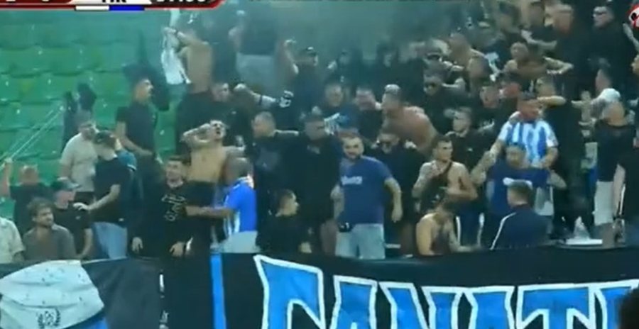 VIDEO/ Disavantazhi ndaj Egnatias nuk i ndal, “Tirona Fanatics” i