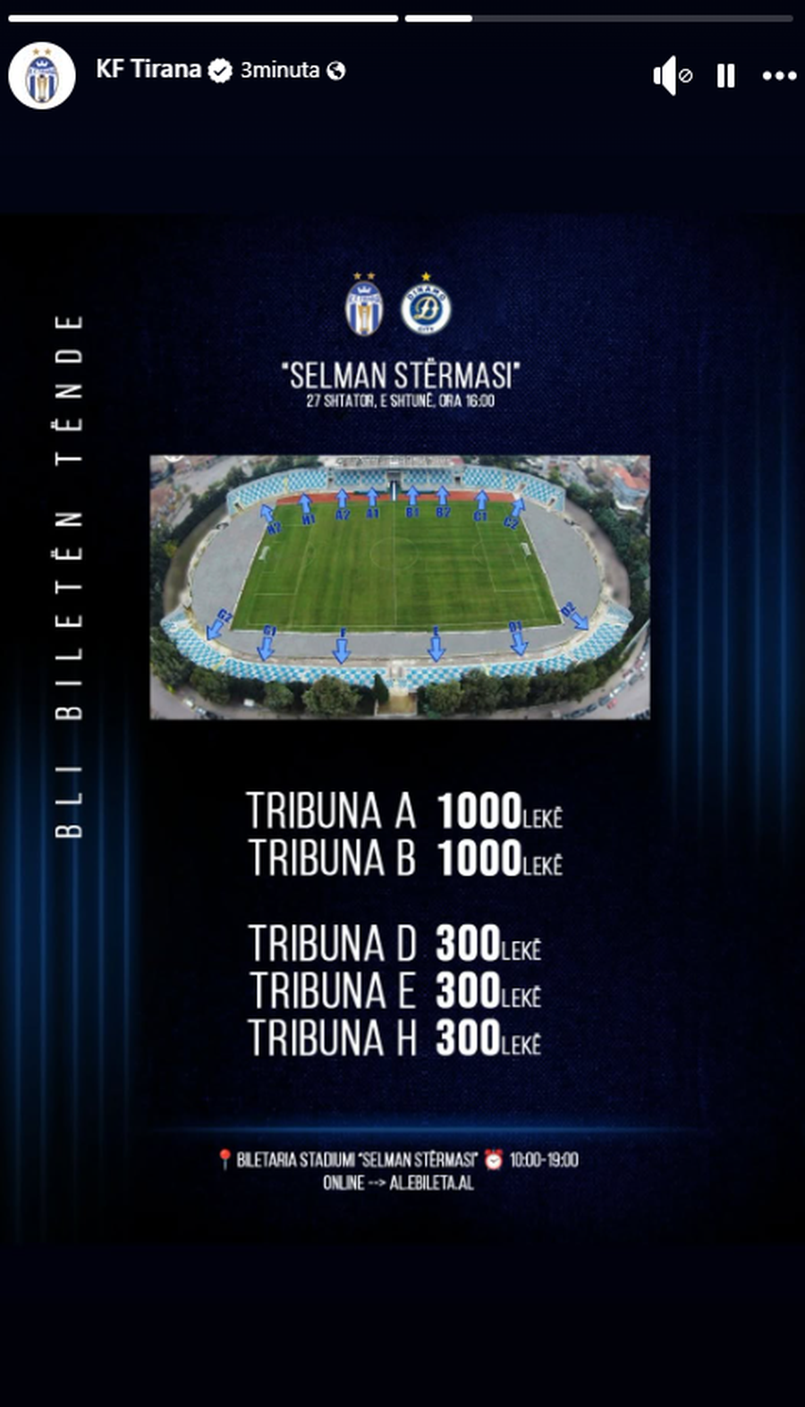 Derbi i kryeqytetit në “Selman Stërmasi”, klubi i