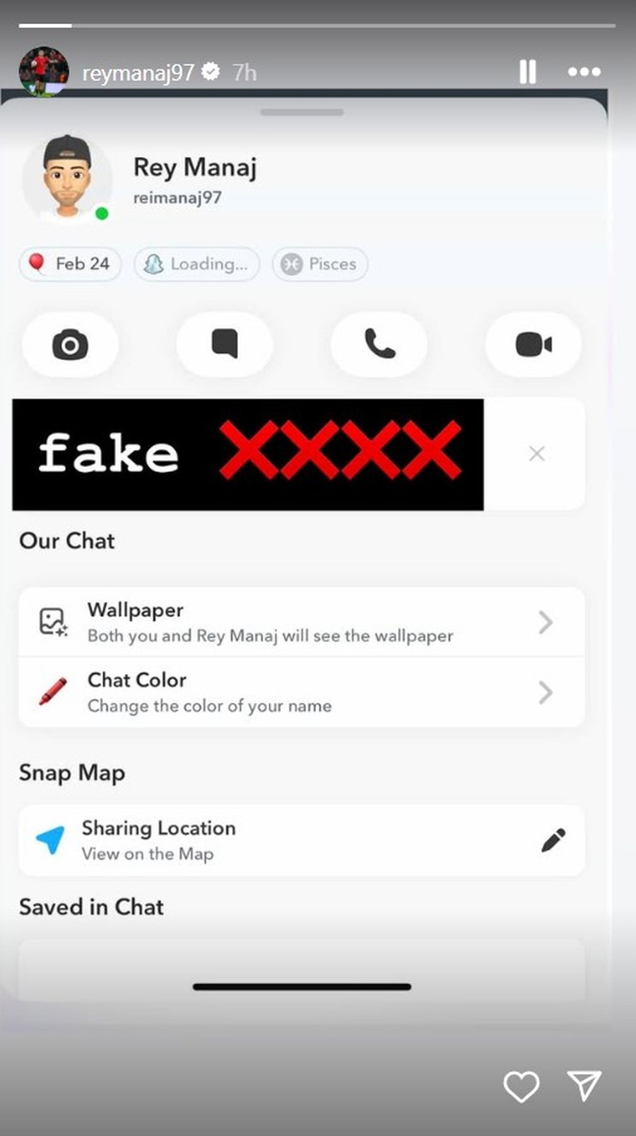 Sulmuesi i Kombëtares në telashe, Snapchat-i bëhet problem