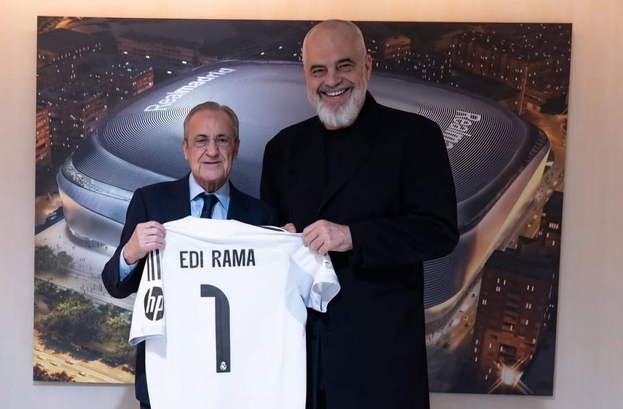 E BUJSHME/ Kryeministri Edi Rama "zbarkon" Real Madrid-in në