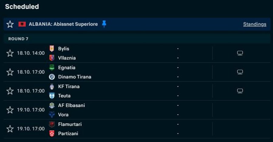 SUPERIORE/ Spikasin Egnatia – Dinamo dhe Flamurtari – Partizani,