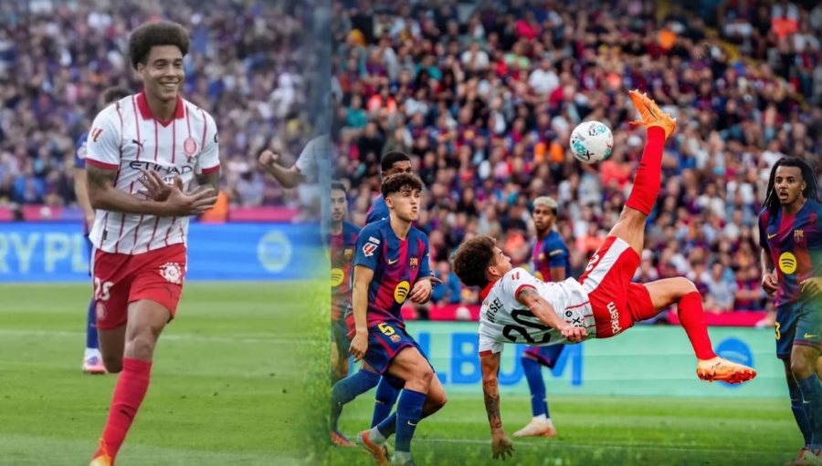 VIDEO/ I bëri gol me rofeshatë Barcelonës, mesfushori feston me