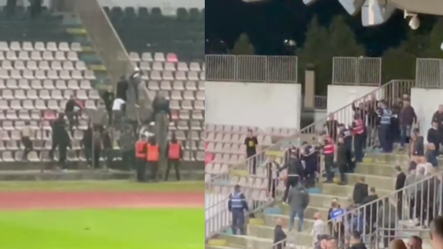 VIDEO/ Tifozët e Elbasanit “çmenden” nga humbja!