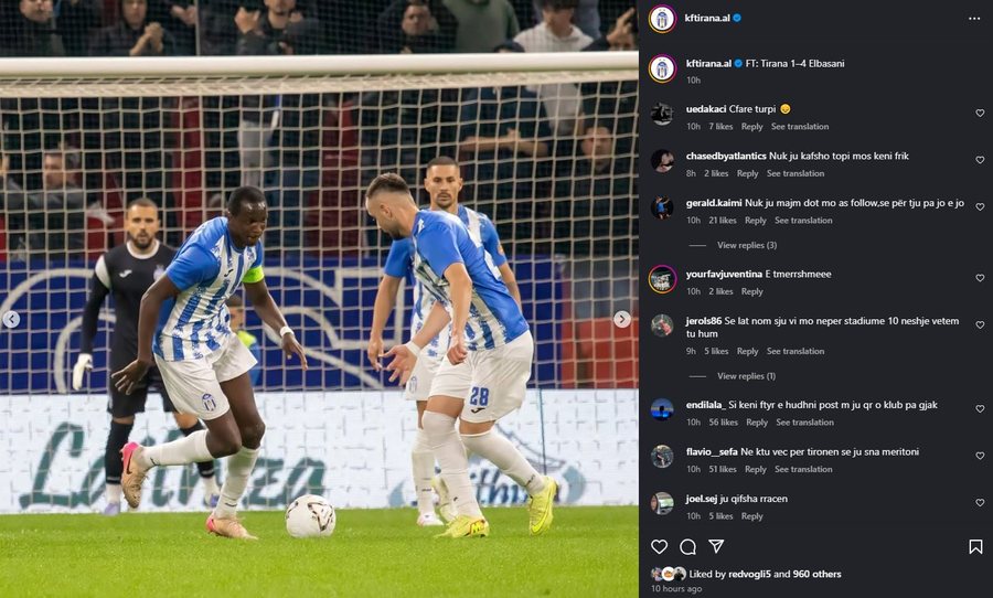 “E tmerrshme, çfarë turpi”, tifozët e Tiranës